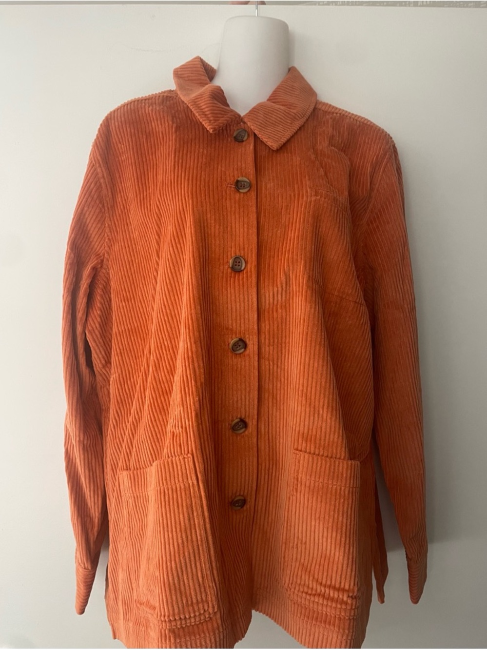 Appleseed's Orange Corduroy Button Jacket NWT sz PXL - Picture 12 of 12